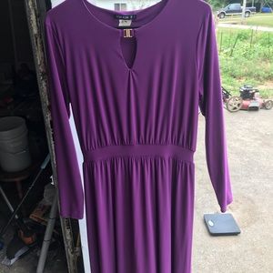 Plum long dress